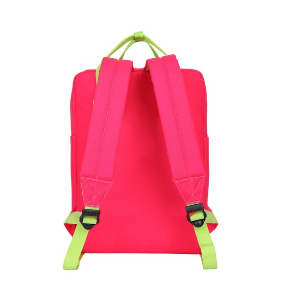 Oxford Style Pink Lime Backpack for active ones - Picture 3 of 4